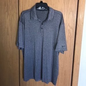Men’s XL Nike Dk Gray Dri-Fit Golf Shirt